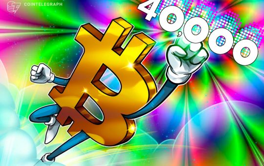 Bitcoin tops $40K for first time in 19 months, Matrixport eyes $125K in 2024